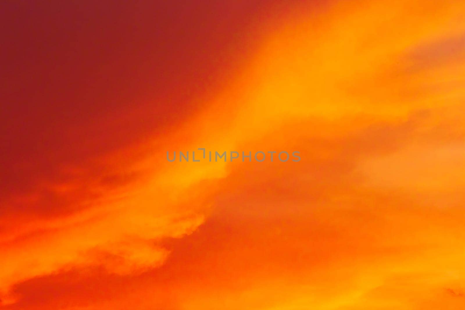 Red-orange sunset bright clouds sky color nature background by AYDO8