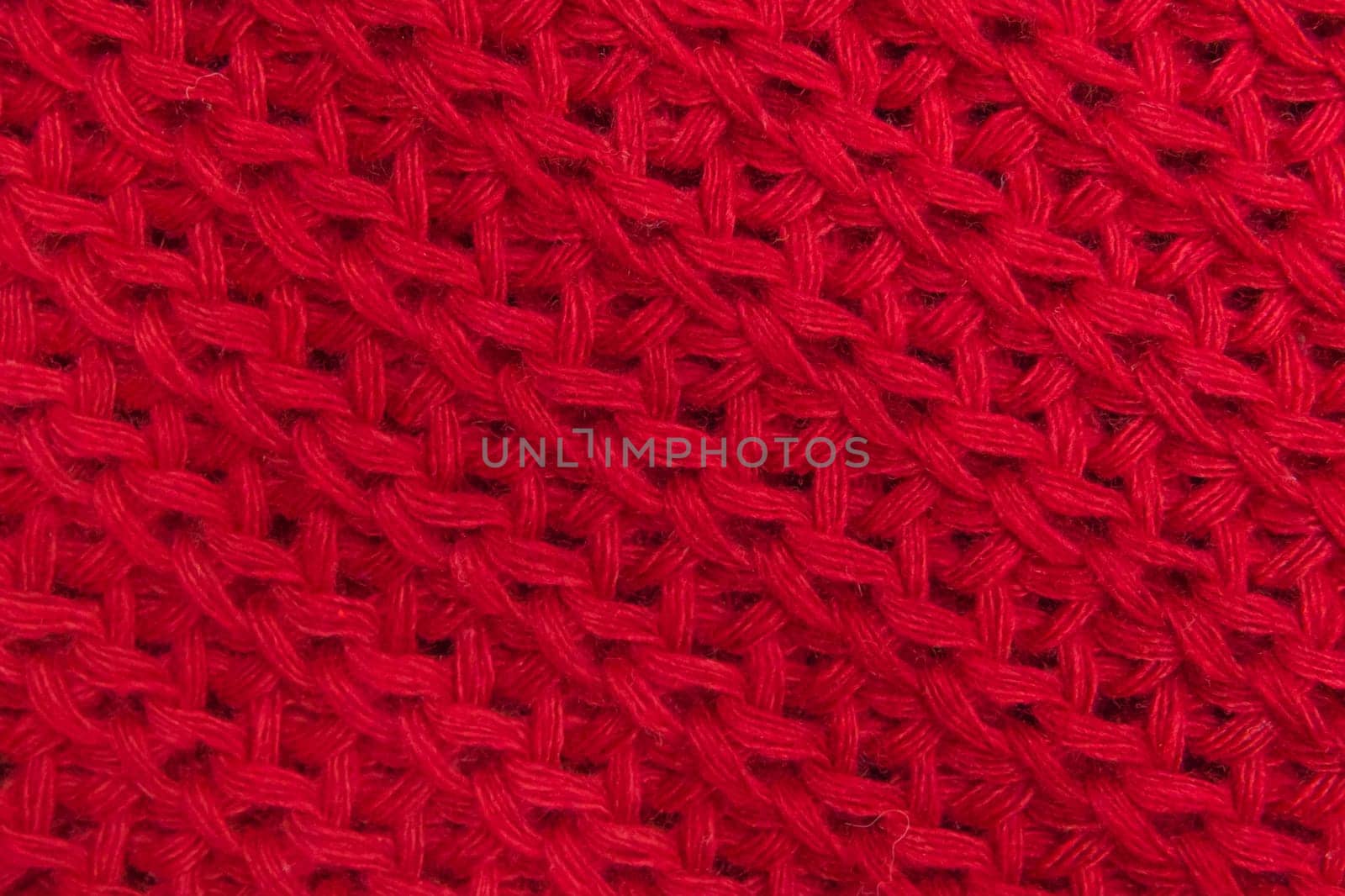 Red Fabric Abstract Pattern Lines Cloth Stripes Vintage Textile Texture Background.