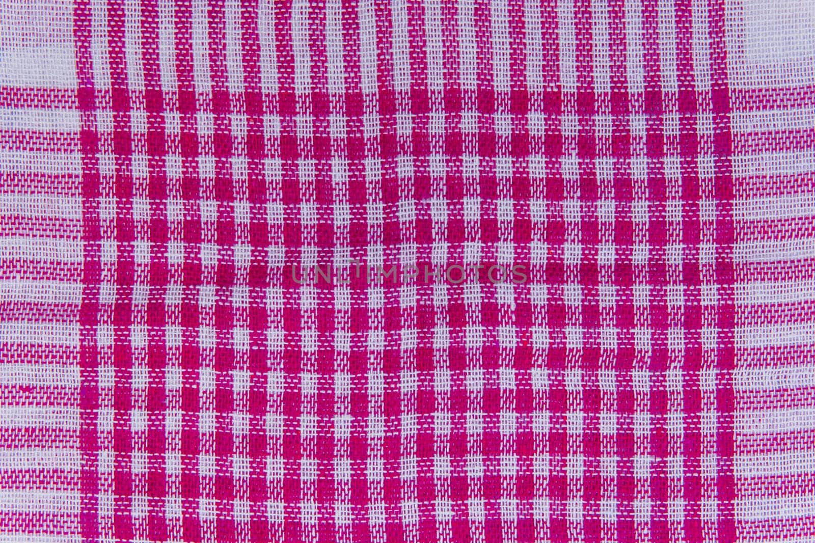 Plaid Abstract Pattern Fabric Picnic Tablecloth Vintage Gingham Background Checkered Texture Purple Violet Pink by AYDO8