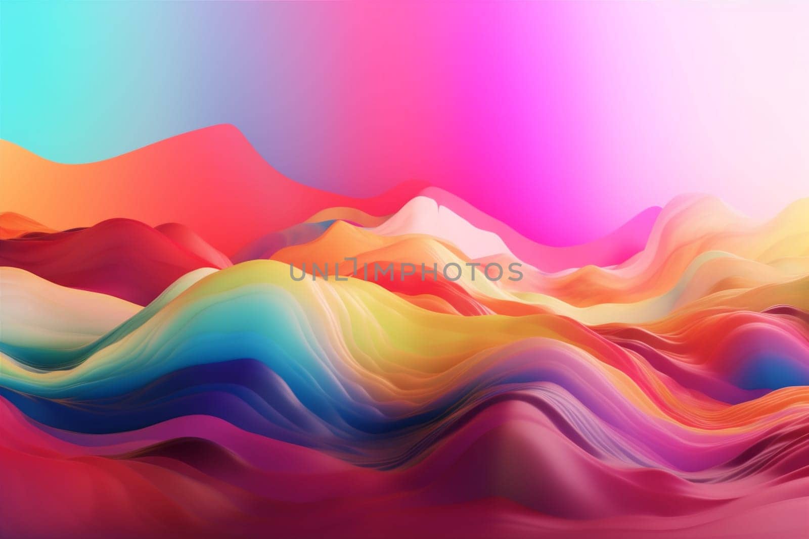 background red art curve dynamic colours flow line liquid gradient wave wavy bright. Generative AI.