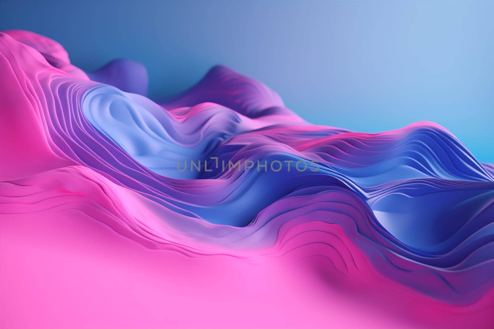 background flowing modern flow blue pink line geometric red abstract concept light. Generative AI. by SHOTPRIME
