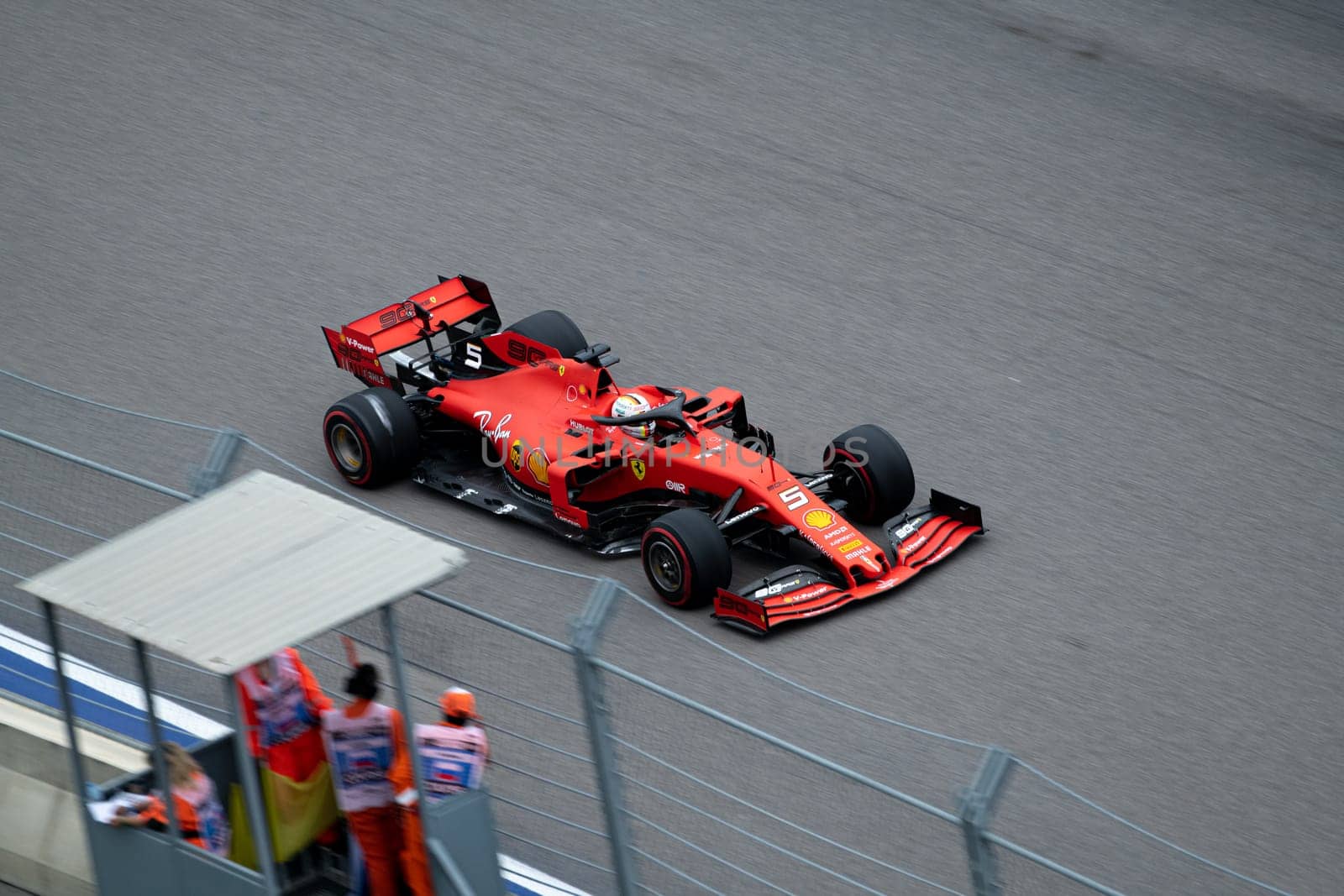 SOCHI, RUSSIA - 29 September 2019: Race Start at Formula 1 Grand Prix of Russia 2019. High quality photo