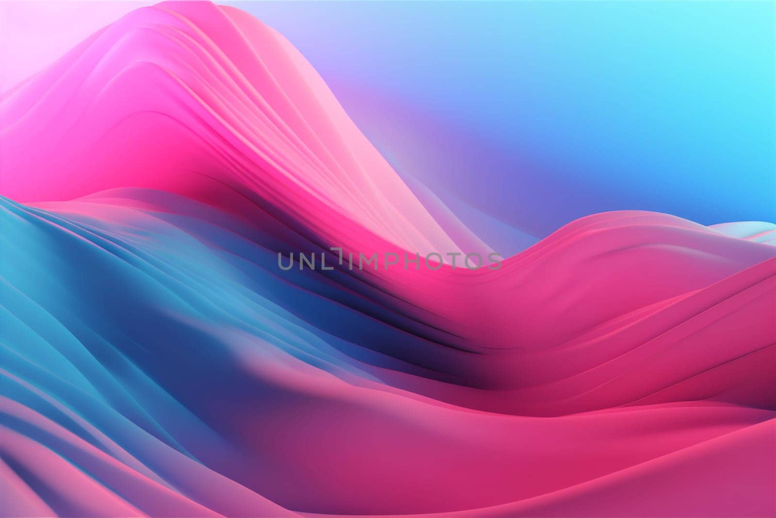 background colorful dynamic curve red wave blue purple illustration abstract. Generative AI.