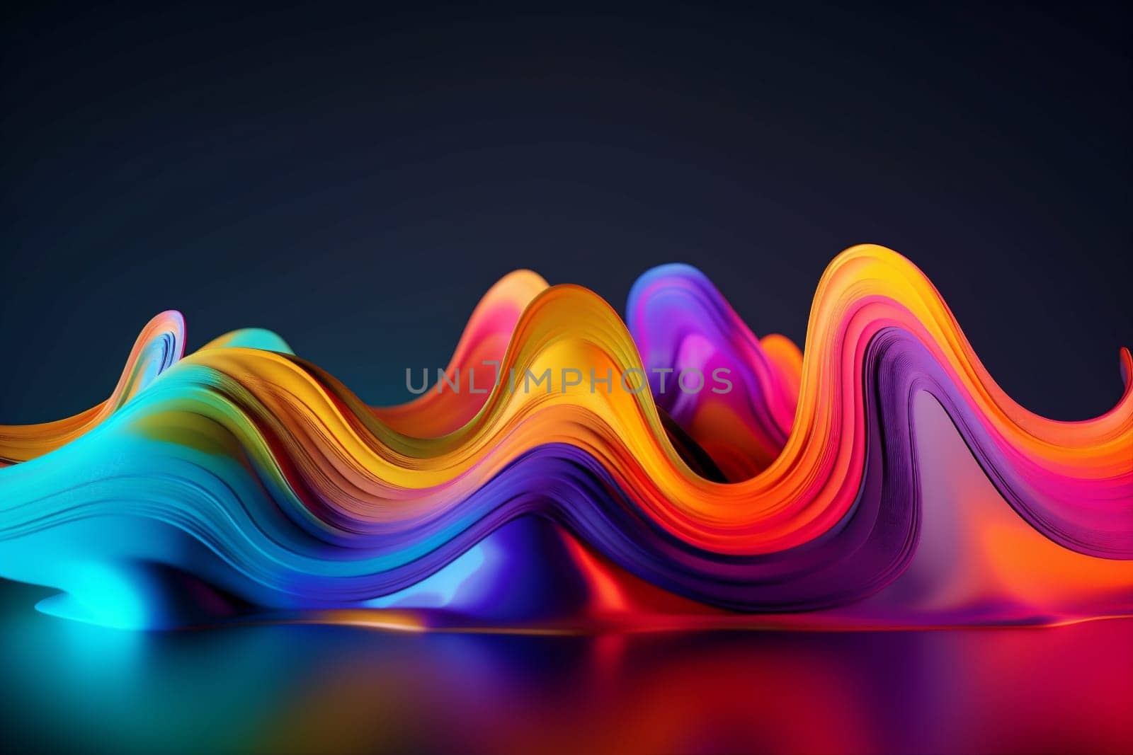 background shape bright modern geometric illustration gradient blank vibrant purple. Generative AI. by SHOTPRIME