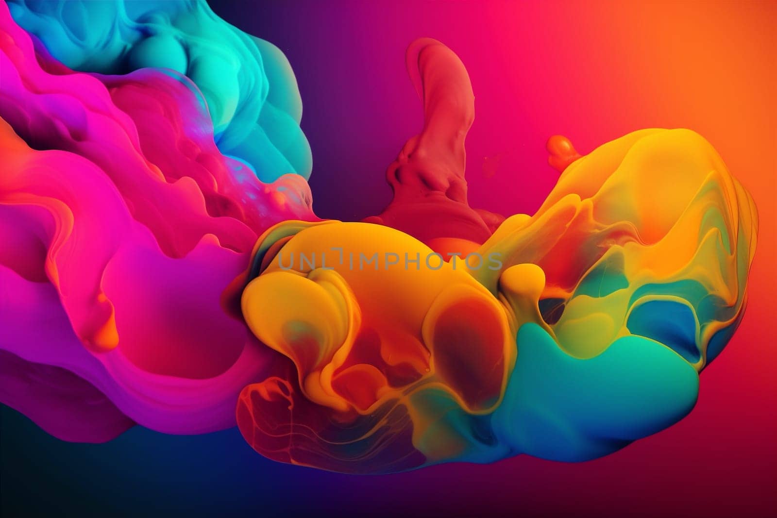 background generative ai color liquid cyberspace design creative illustration art backdrop futuristic abstract. Generative AI. by SHOTPRIME