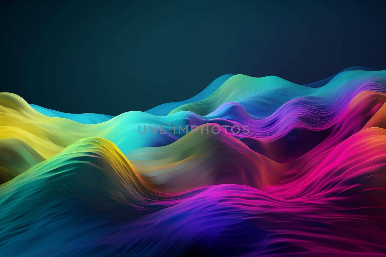 background dynamic futuristic creative banner cyberspace curve vibrant flow abstract. Generative AI. by SHOTPRIME