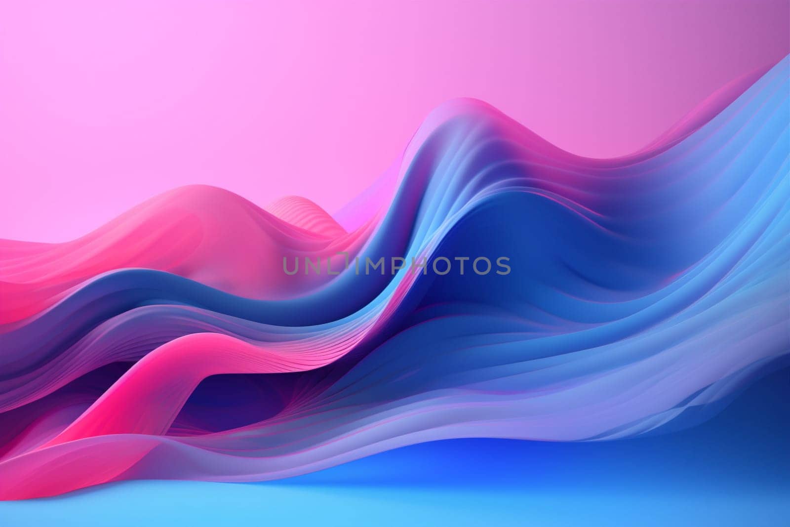 background curve flowing pink liquid futuristic creative bright digital color backdrop. Generative AI. by SHOTPRIME