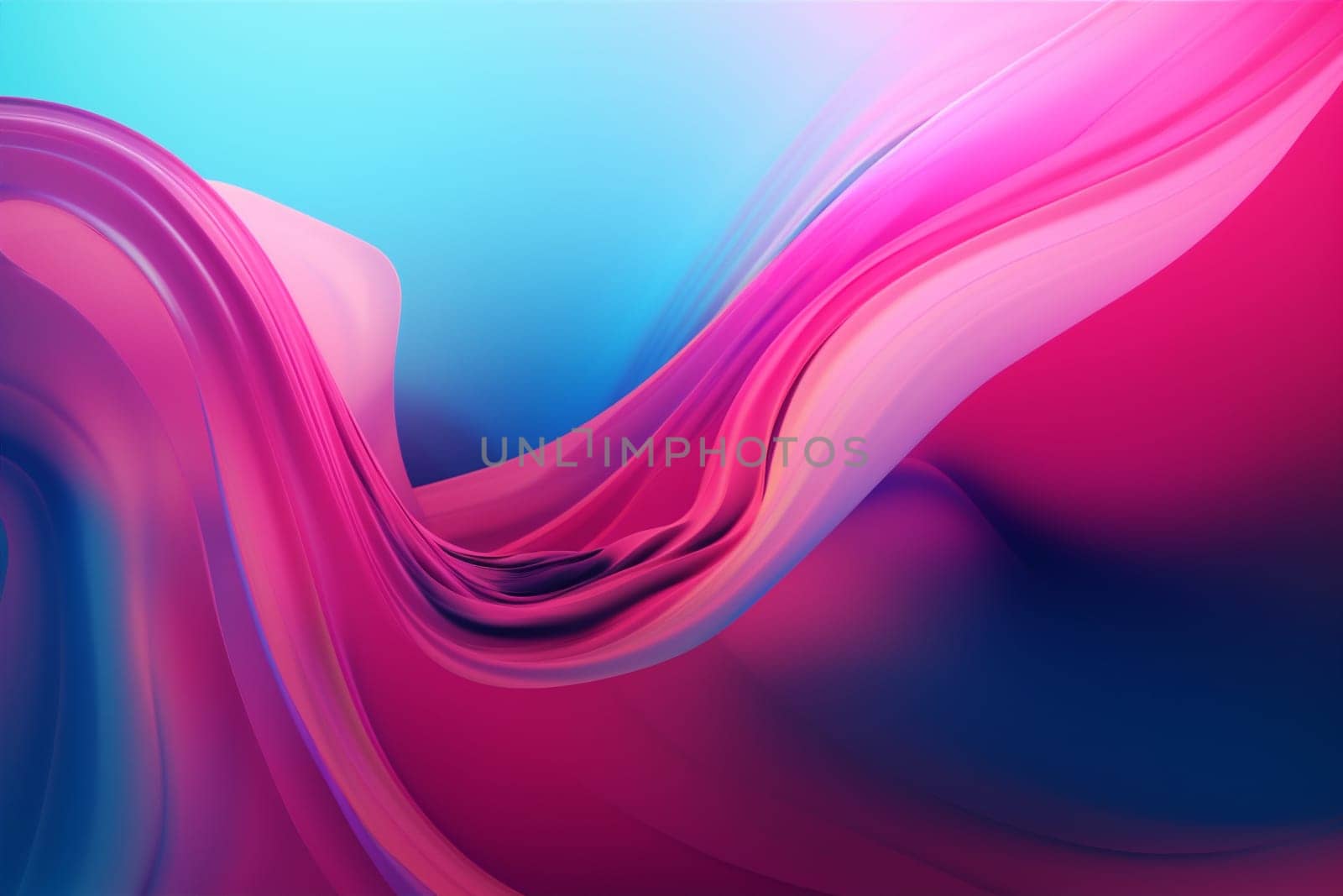 background red neon generative ai graphic art flowing liquid creative banner wavy element. Generative AI. by SHOTPRIME