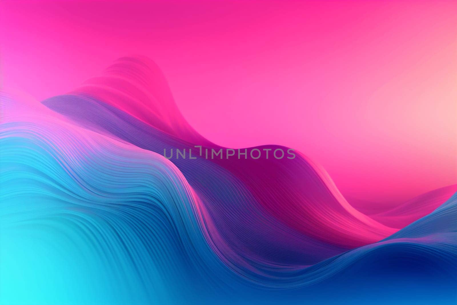 background decorative element blank modern blue curve red cyberspace gradient vibrant. Generative AI. by SHOTPRIME