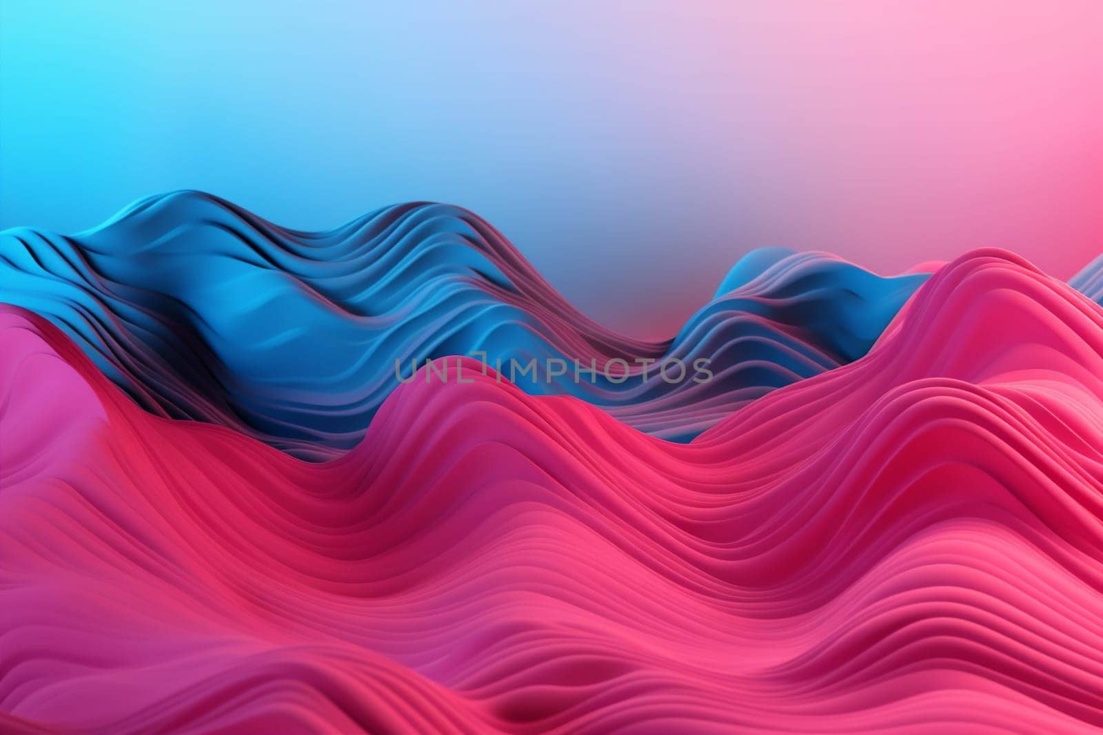 background wave futuristic cyberspace illustration digital blank flowing pink modern liquid color generative ai neon gradient. Generative AI.