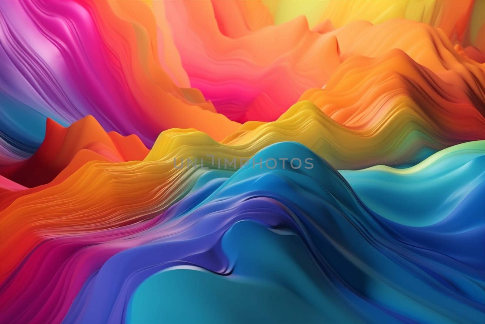 background curve banner abstract wave color concept vibrant digital bright pink. Generative AI. by SHOTPRIME