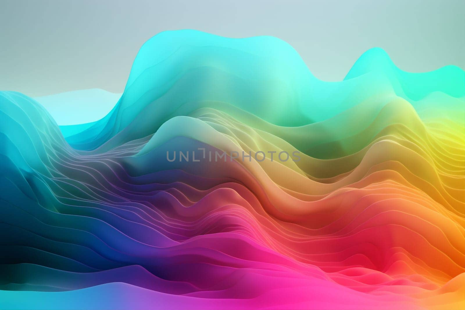 background purple blue graphic wavy banner concept colours design curve abstract neon flowing. Generative AI. by SHOTPRIME