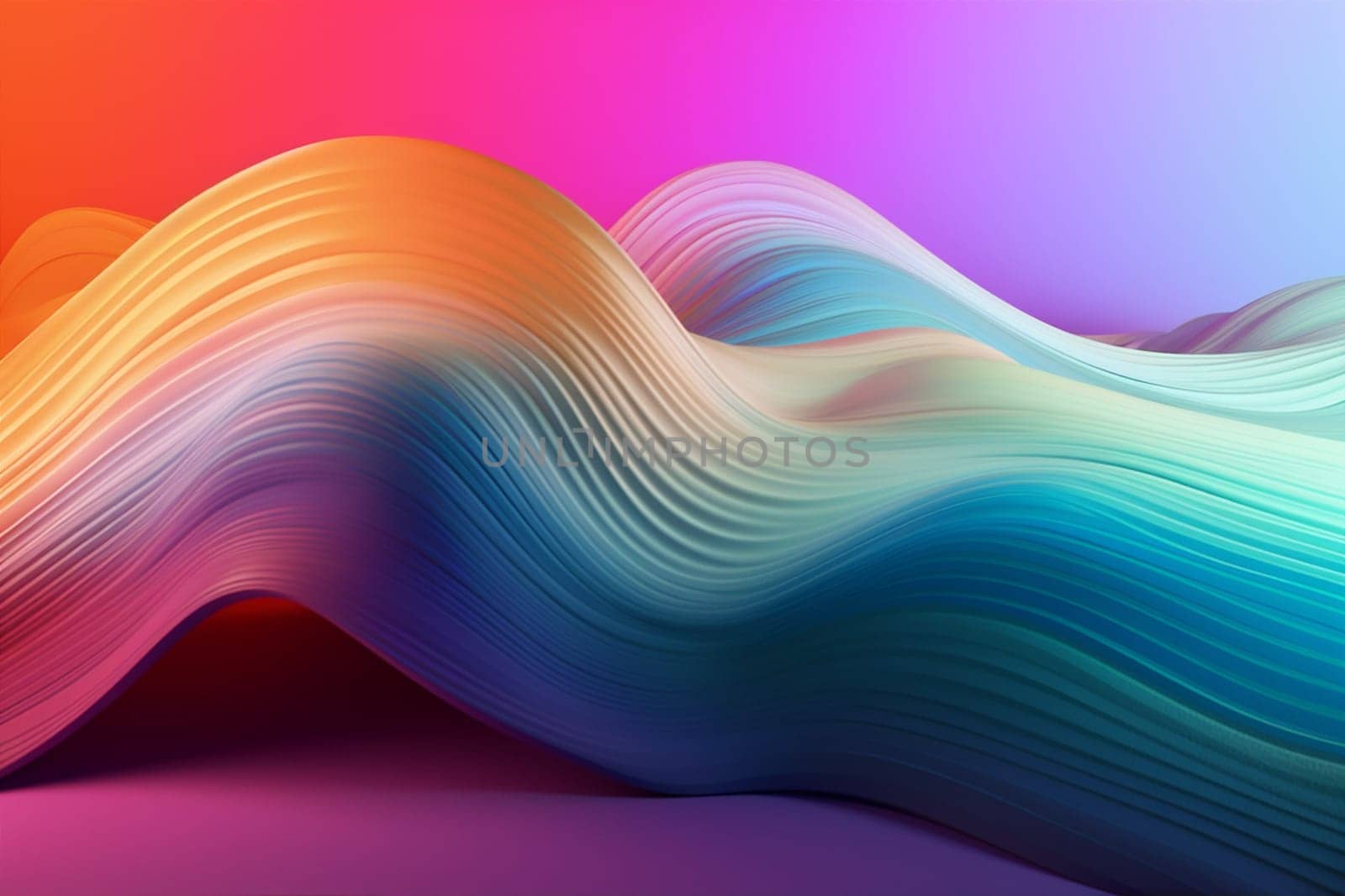 background pattern geometric liquid curve flow flowing futuristic decorative pink vibrant abstract line. Generative AI. by SHOTPRIME