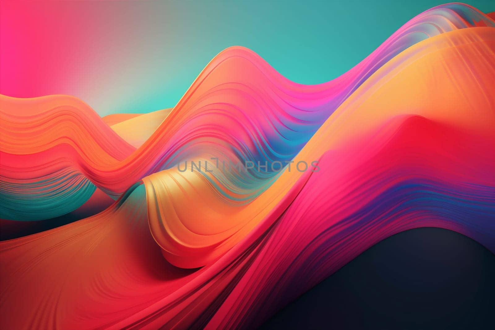 background generative ai backdrop design line concept digital dynamic banner neon wallpaper decorative illustration abstract creative pattern. Generative AI.