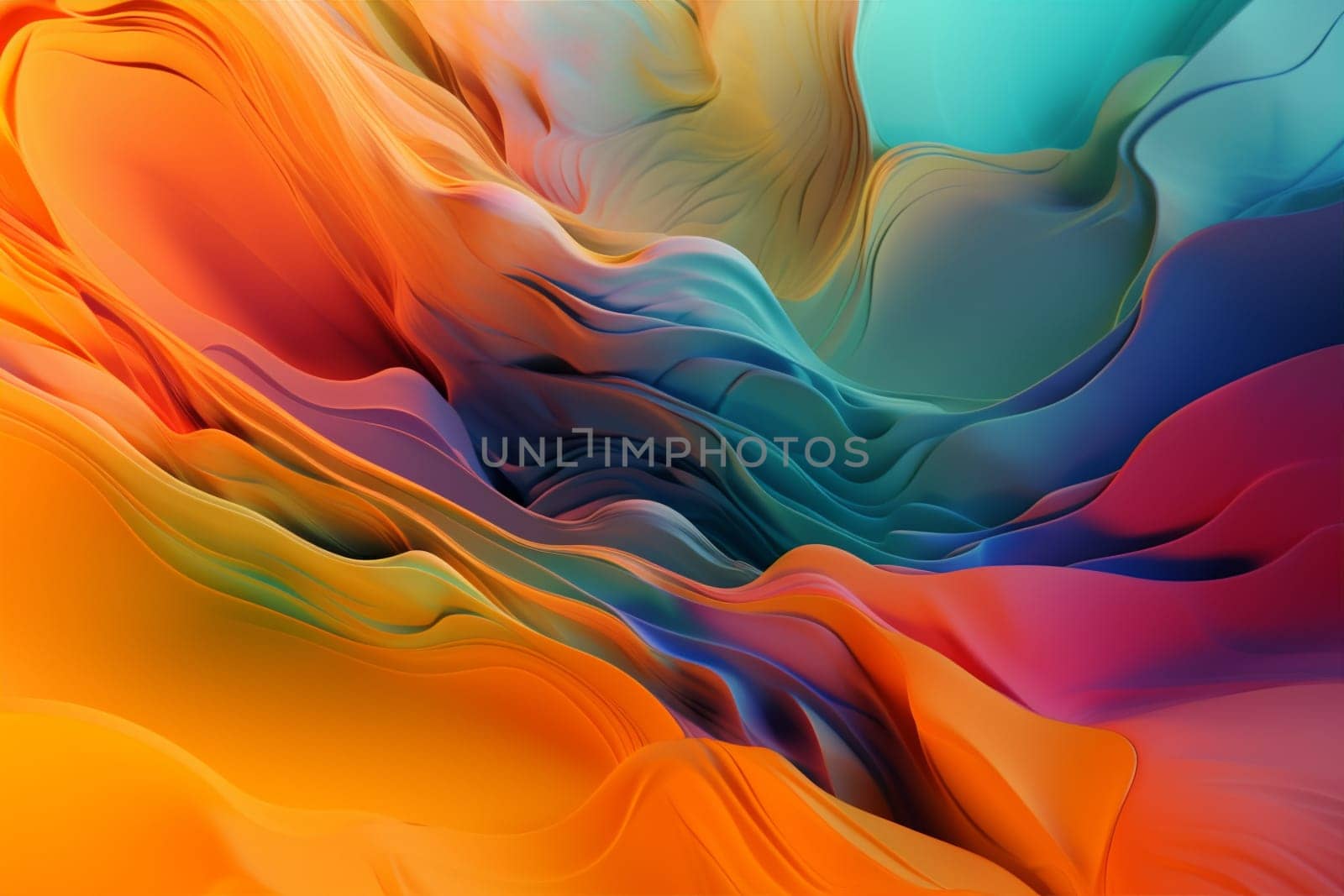 background pink geometric vibrant wavy creative wave colours wallpaper concept banner. Generative AI.