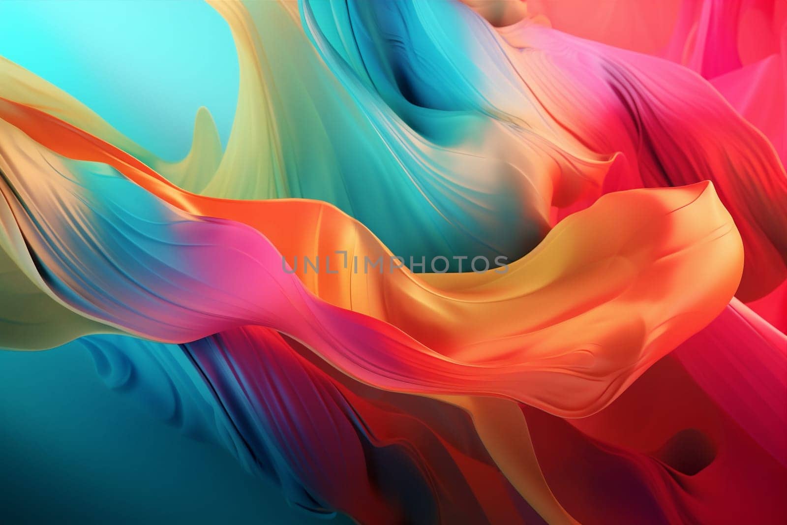 background flowing light futuristic dynamic generative ai wallpaper blue pink purple wave neon digital vibrant concept colours graphic. Generative AI.