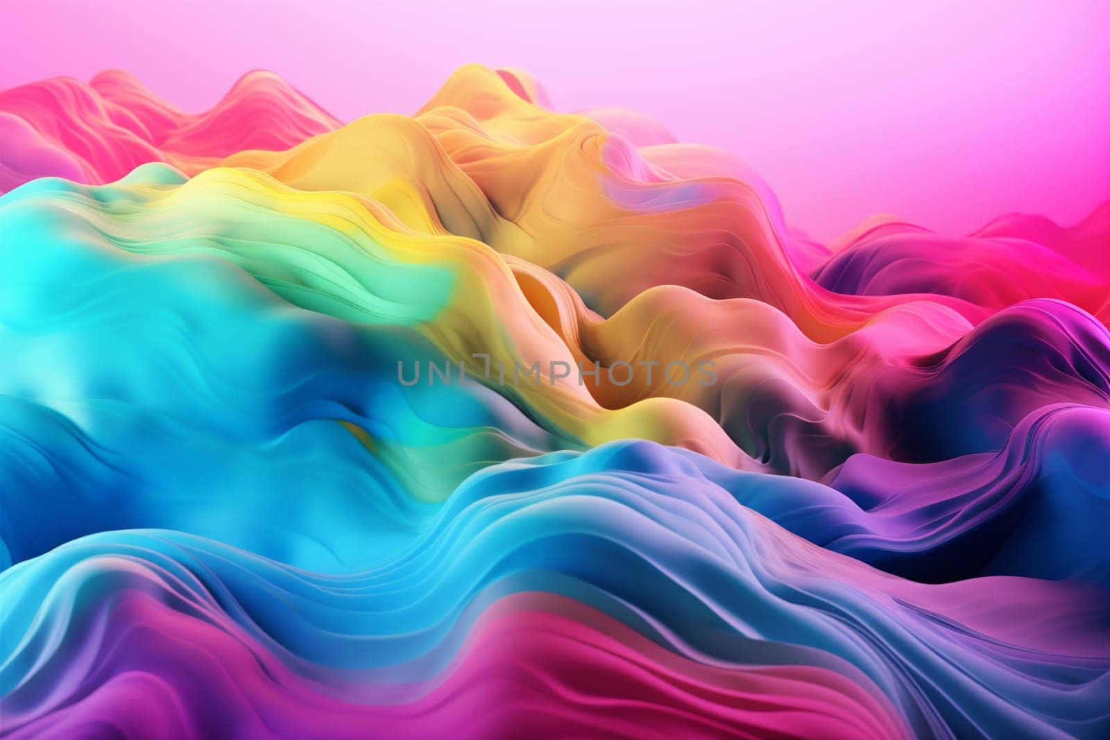 background liquid generative ai shape purple futuristic illustration blank gradient pattern concept banner curve bright flowing wavy blue graphic backdrop decorative geometric pink. Generative AI.