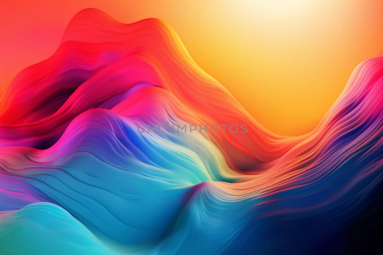 background red concept pattern backdrop shape curve dynamic banner flowing decorative futuristic wallpaper bright illustration graphic. Generative AI.