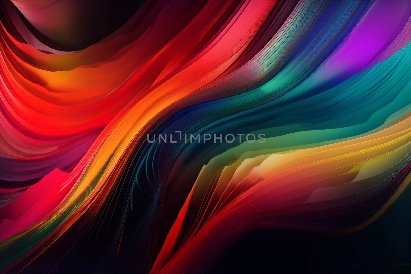 background concept graphic neon blue cyberspace creative wave purple abstract design line art banner vibrant backdrop red geometric liquid generative ai pattern. Generative AI.