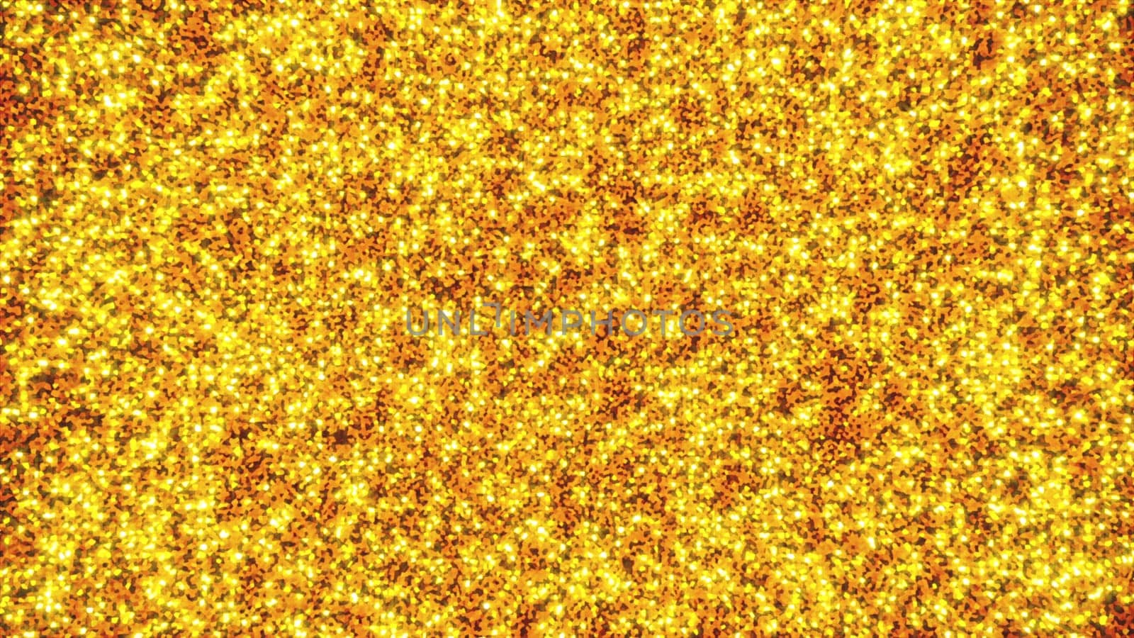 Glitter gold waves. Computer generated 3d render