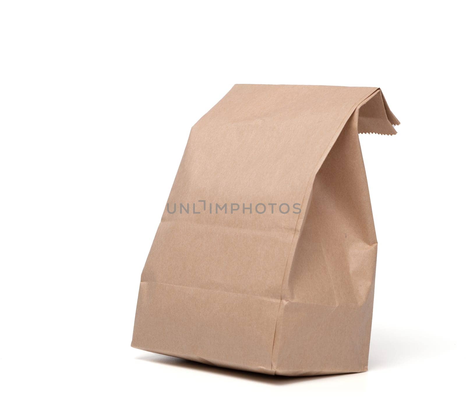 Lunch Paper bag isolated on a white background