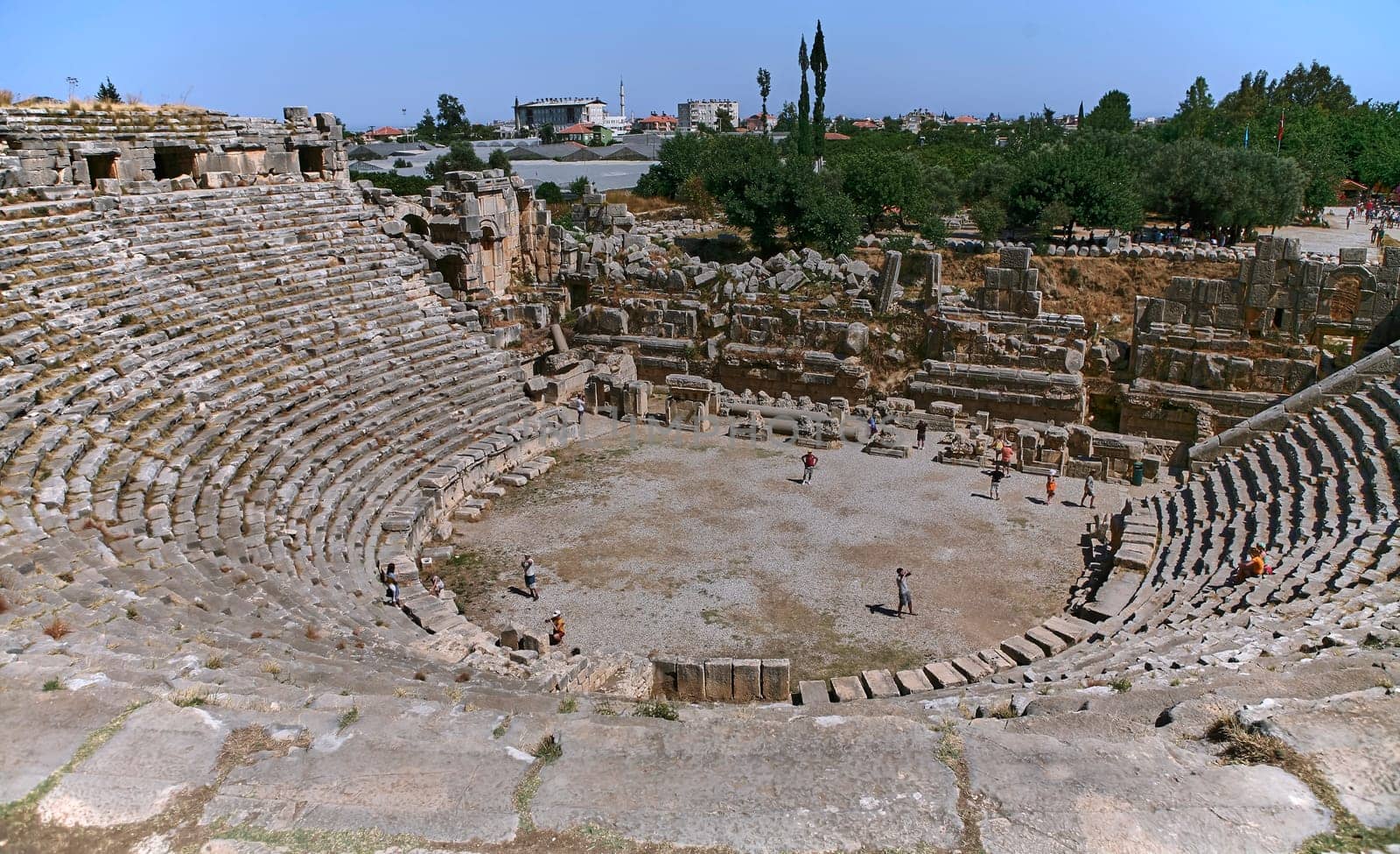 The ruins of the ancient city, the theater in the World. Demre, Antalya