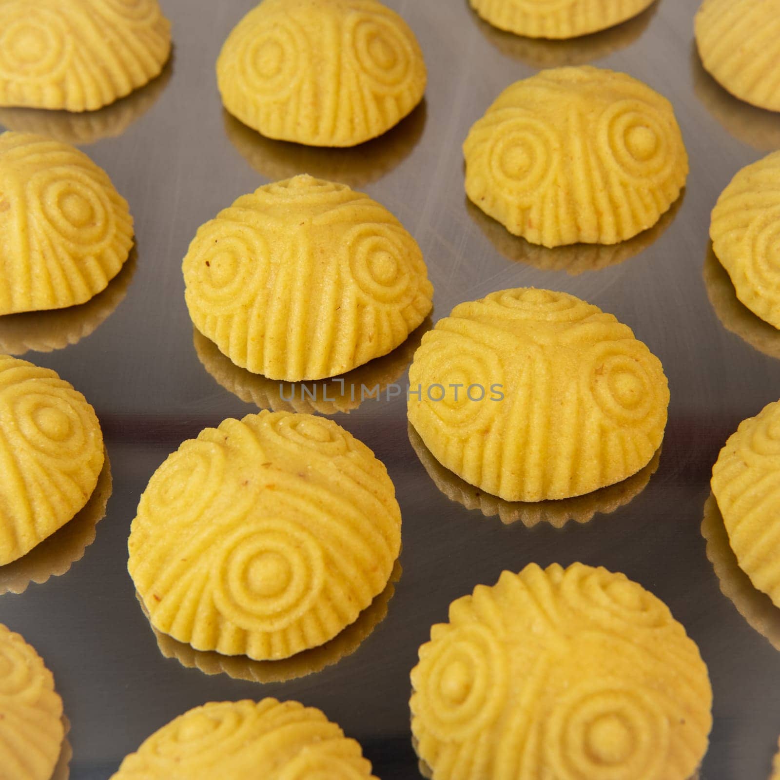 Traditional eid maamoul or mamoul cookies with dates, nuts, and jam, Arabic sweets for Aid al-Fitr and easter, High quality photo