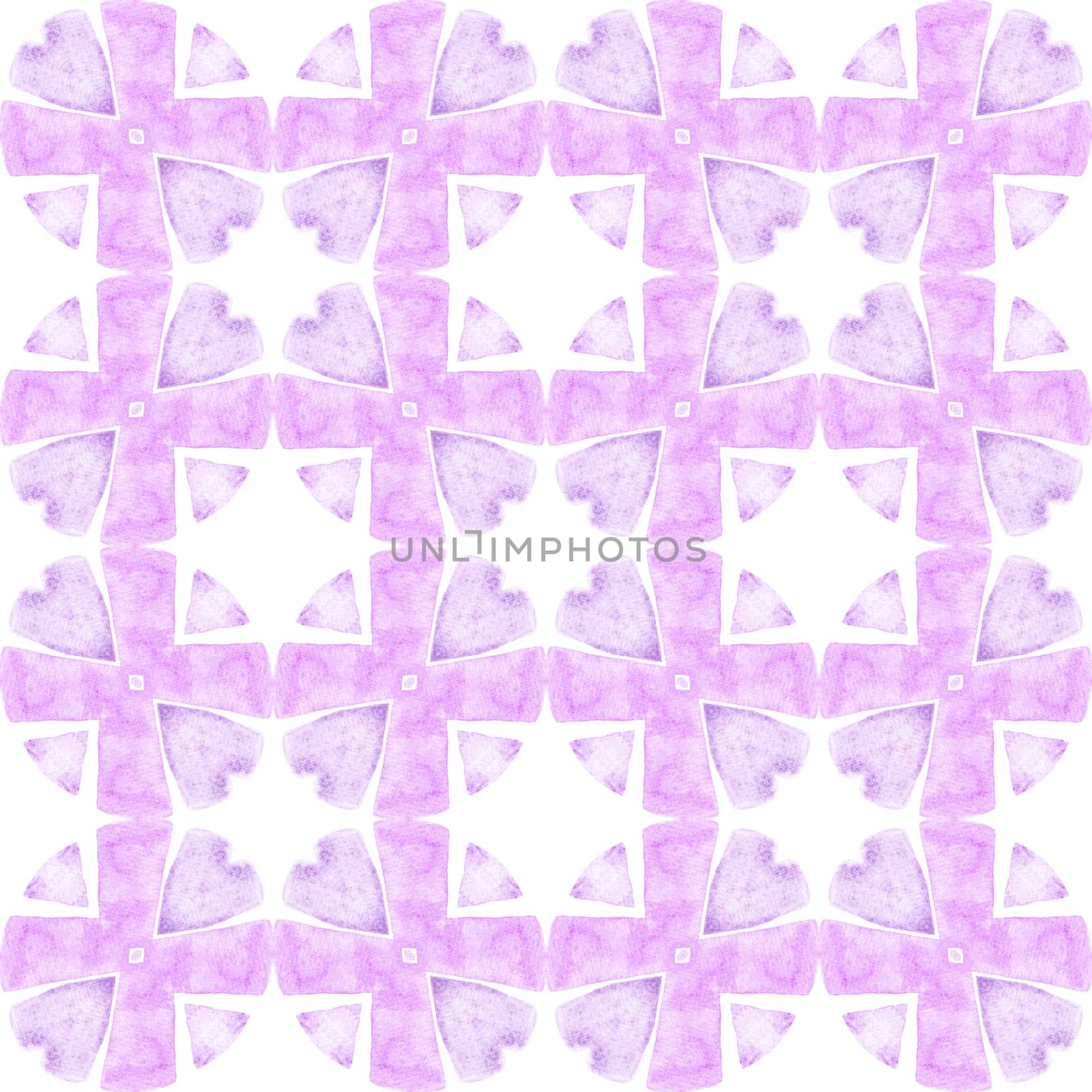 Textile ready symmetrical print, swimwear fabric, wallpaper, wrapping. Purple pretty boho chic summer design. Trendy organic green border. Organic tile.