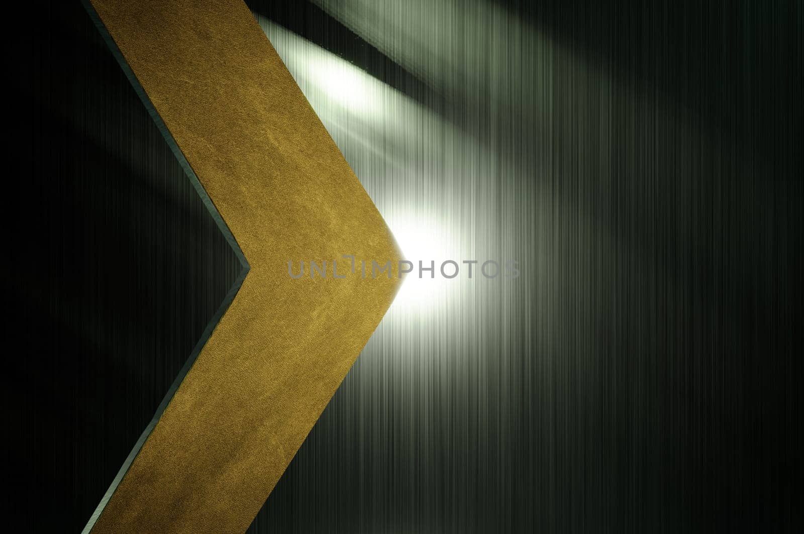 3d illustration. Abstract metal space design  by Hepjam
