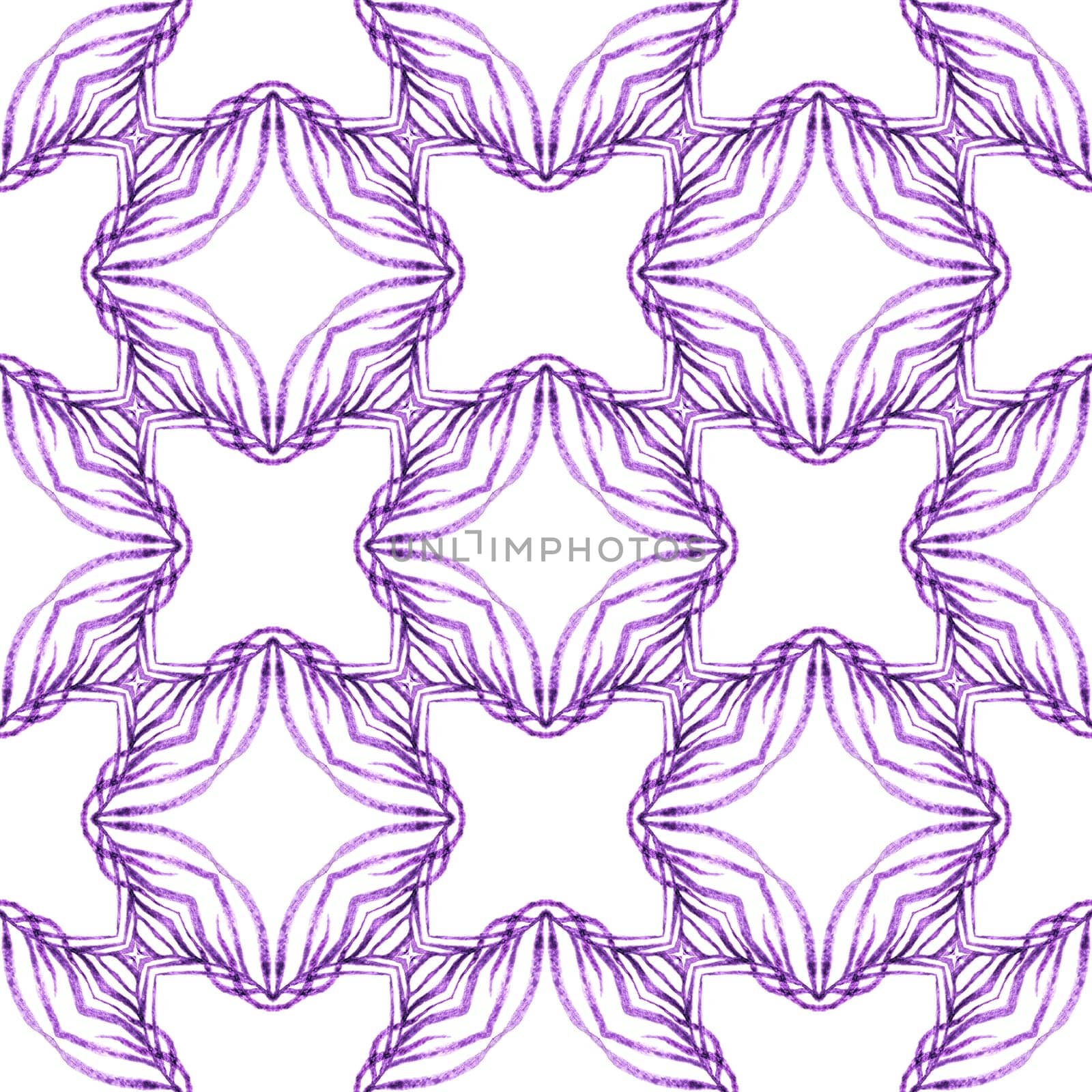 Exotic seamless pattern. Purple favorable boho by beginagain