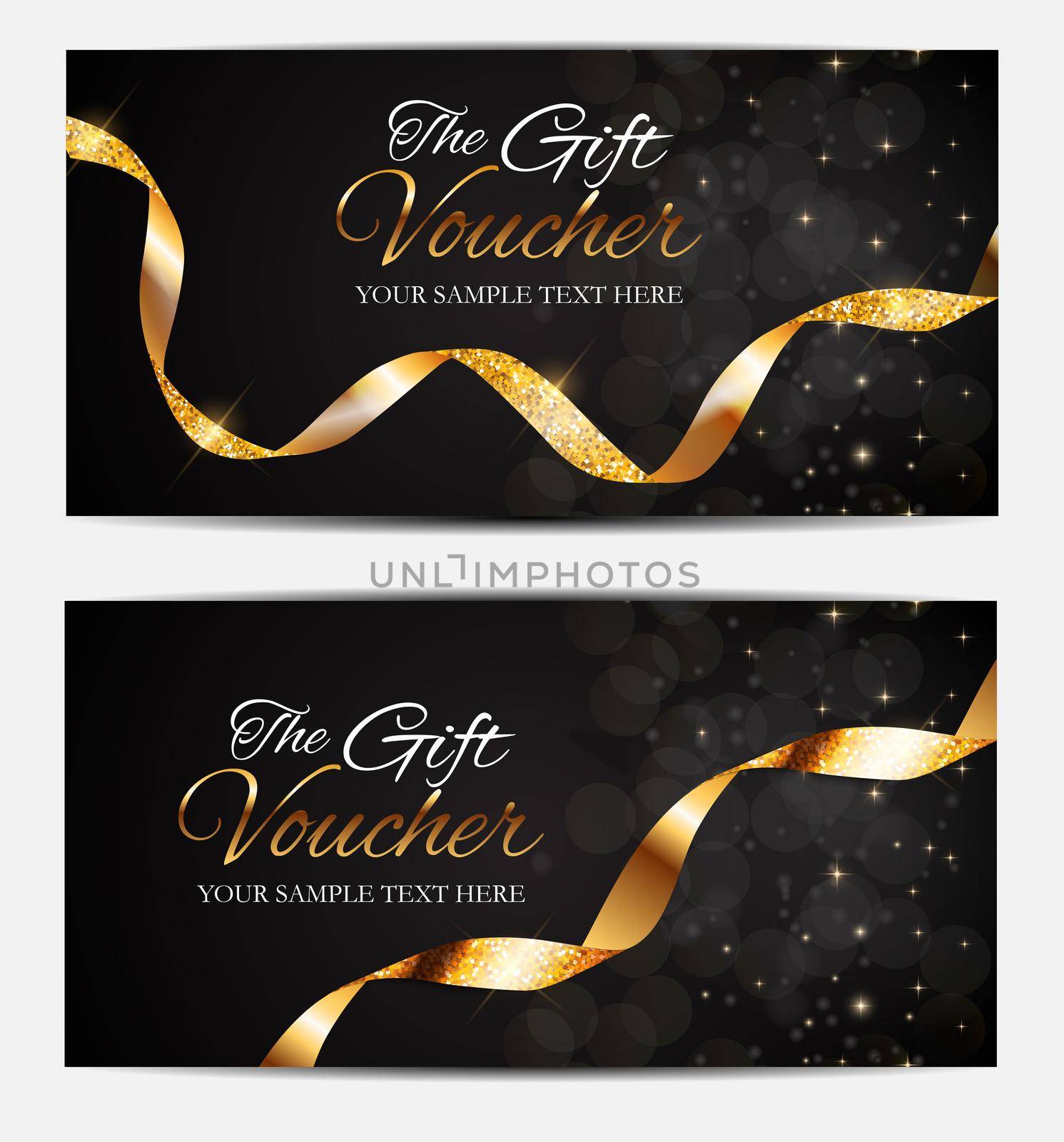 Luxury Members, Gift Card Template for your Business Vector Illustration EPS10