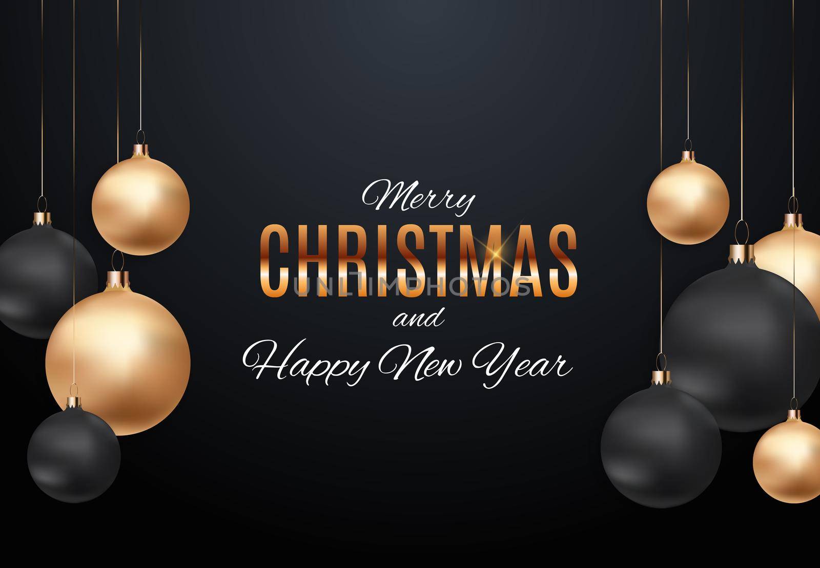 Merry Christmas and New Year Background. Vector Illustration EPS10