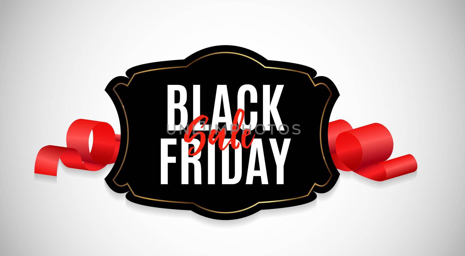 Black Friday Sale Banner Template. Vector Illustration by yganko