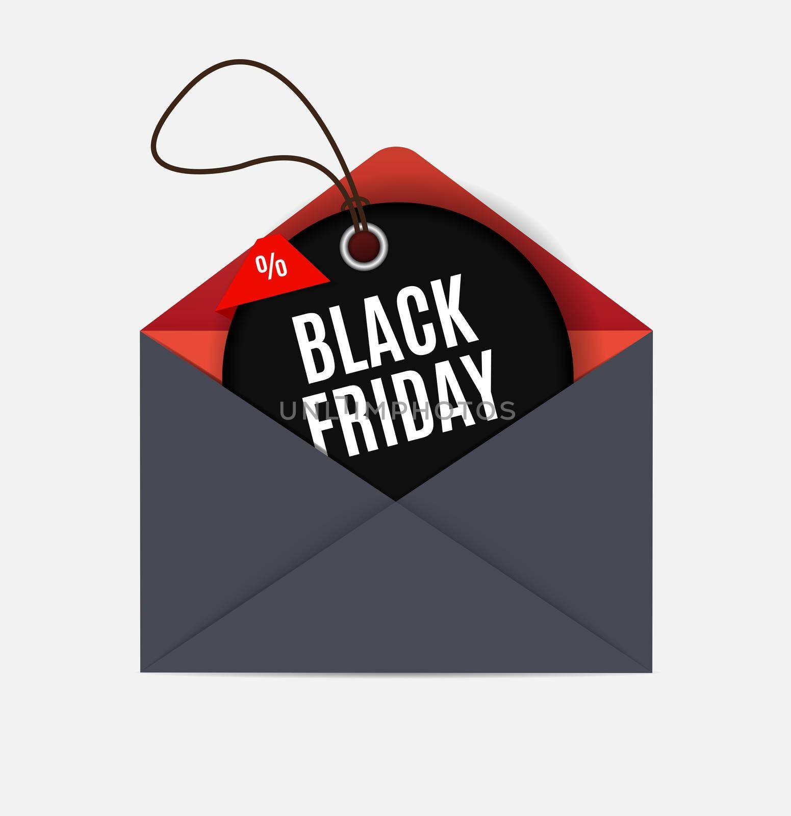 Black Friday Sale Banner Template. Vector Illustration by yganko