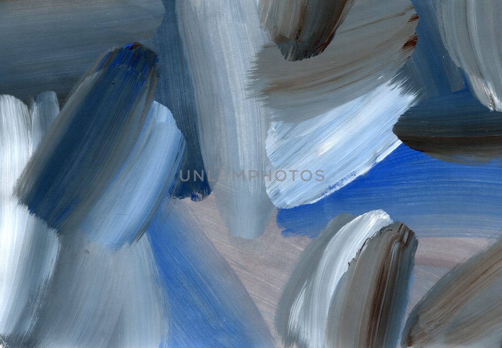Picturesque Blue gray acrylic oil painting texture