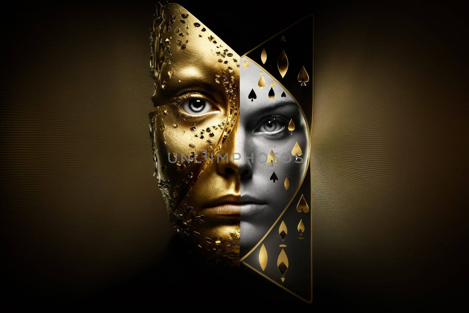 Golden Poker. Texas club poker, online casinos, playing cards, nightlife. Vegas Gambling industry, Casino market, virtual poker, chips, tokens dices tournament luxury deluxe.