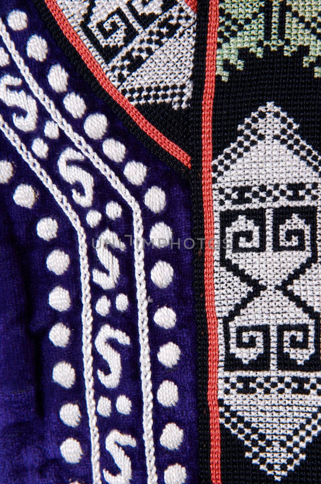 The decorative elements and ornaments on the national clothes of Uzbekistan