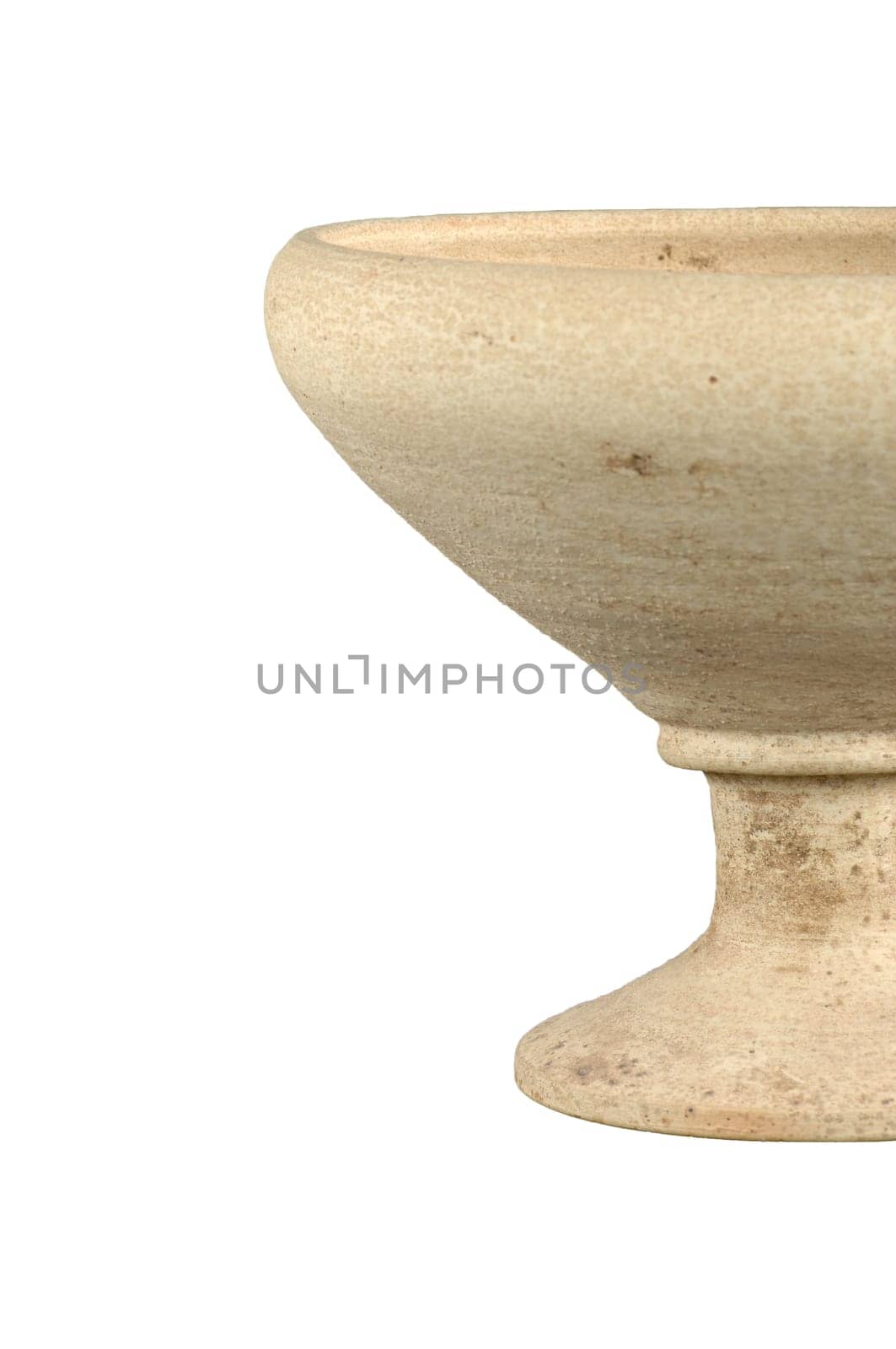A clay vase isolated on a white background by A_Karim