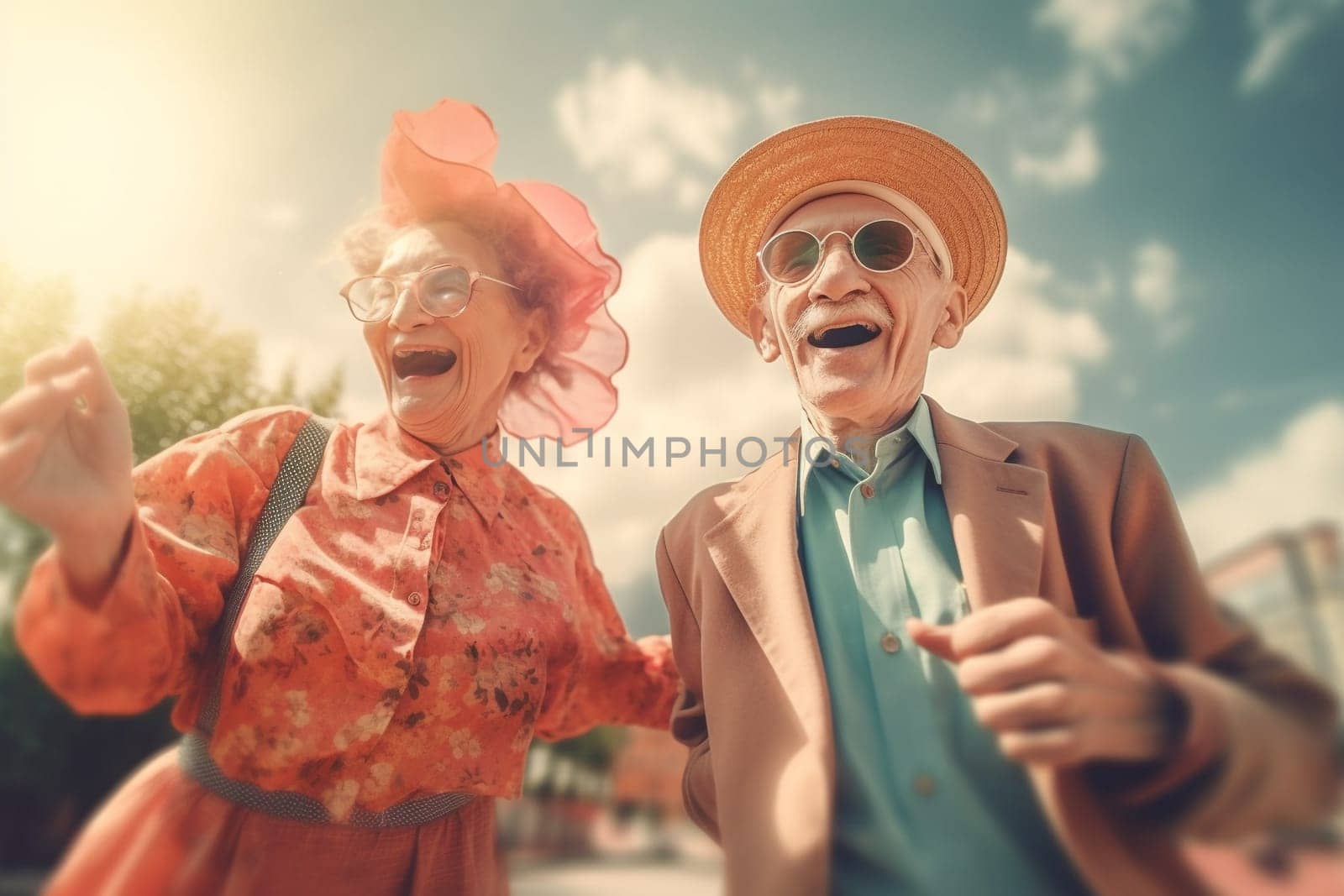 Old people healthy lifestyles, Gym, Fitness, doing sport, Elderly, people hiking and happy fitness , relax trekking together. Health, wellness , sport active lifestyle motivation with cardio