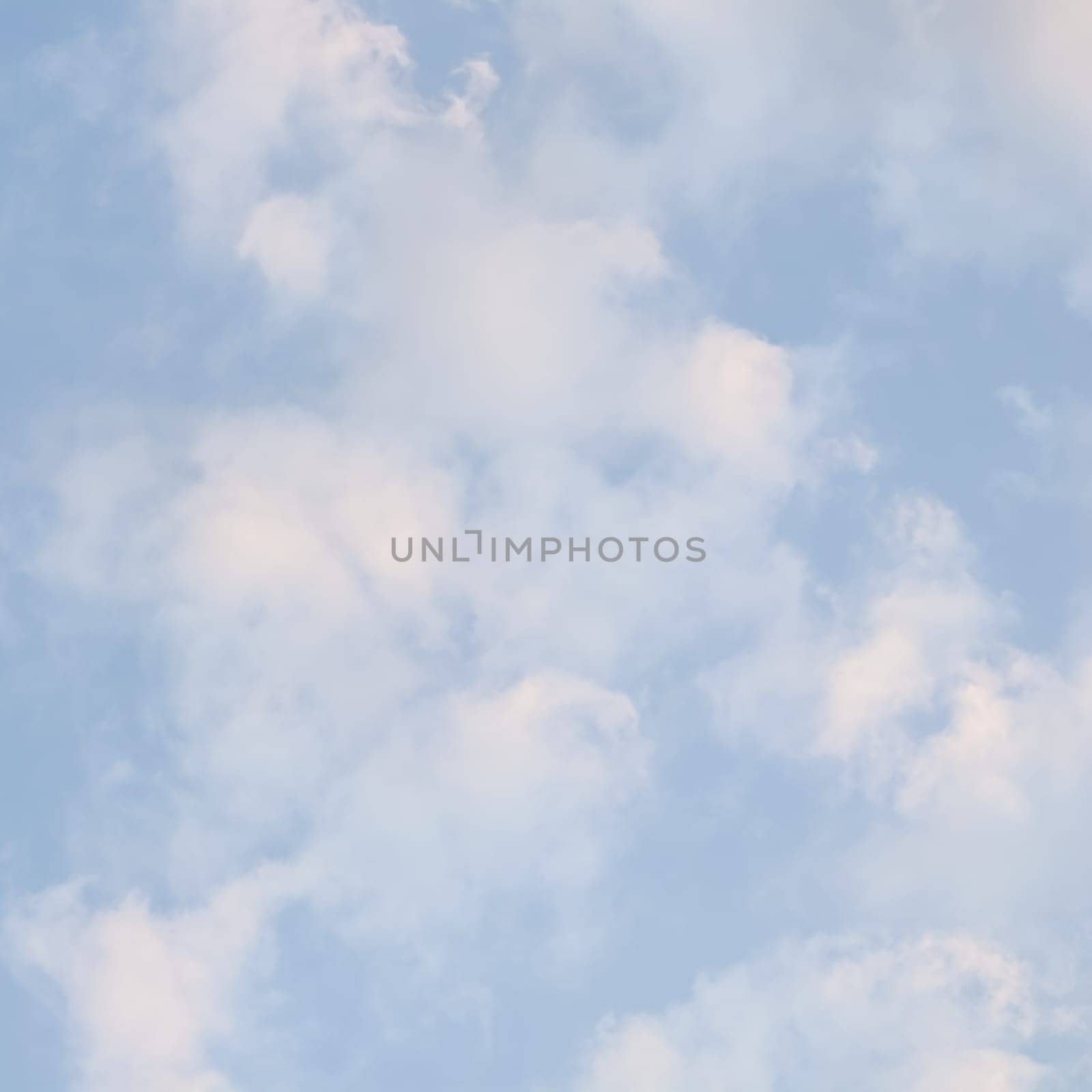 Background of blue sky with white clouds by Olayola