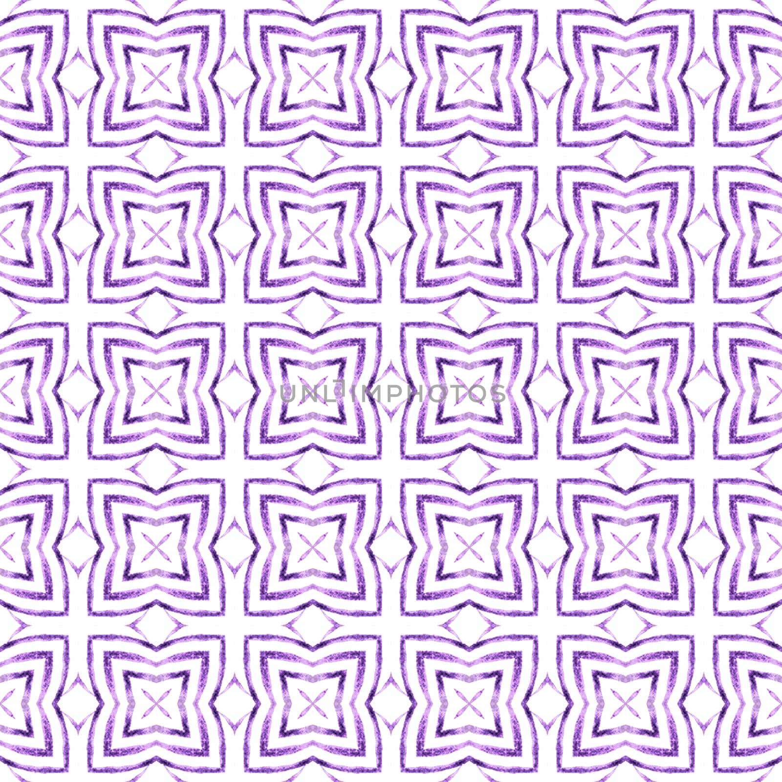 Exotic seamless pattern. Purple authentic boho by beginagain