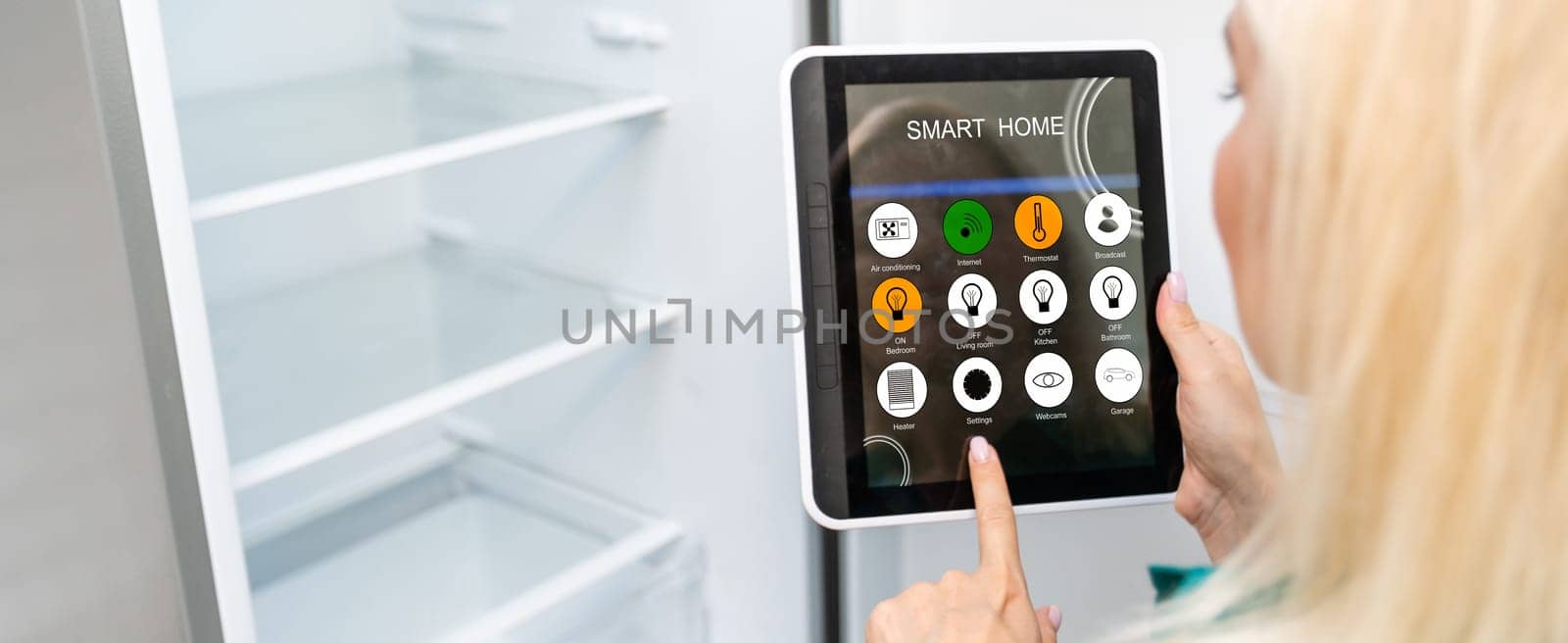 Conception of smart kitchen controlled by tablet application.
