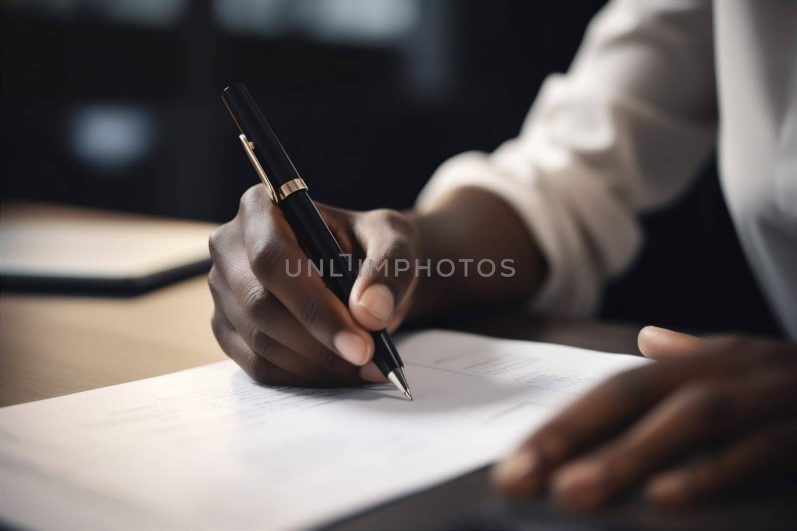 pen man team document male lawyer desk legal office person career hand professional agreement business contract sign group signature businessman finance. Generative AI.
