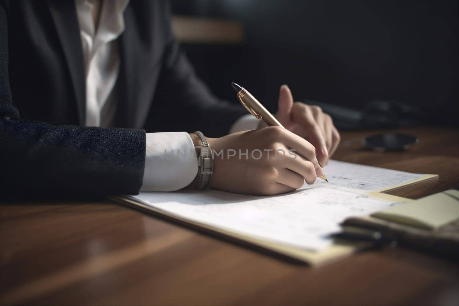 document man businessman business office signature hand day lawyer group contract. Generative AI. by SHOTPRIME