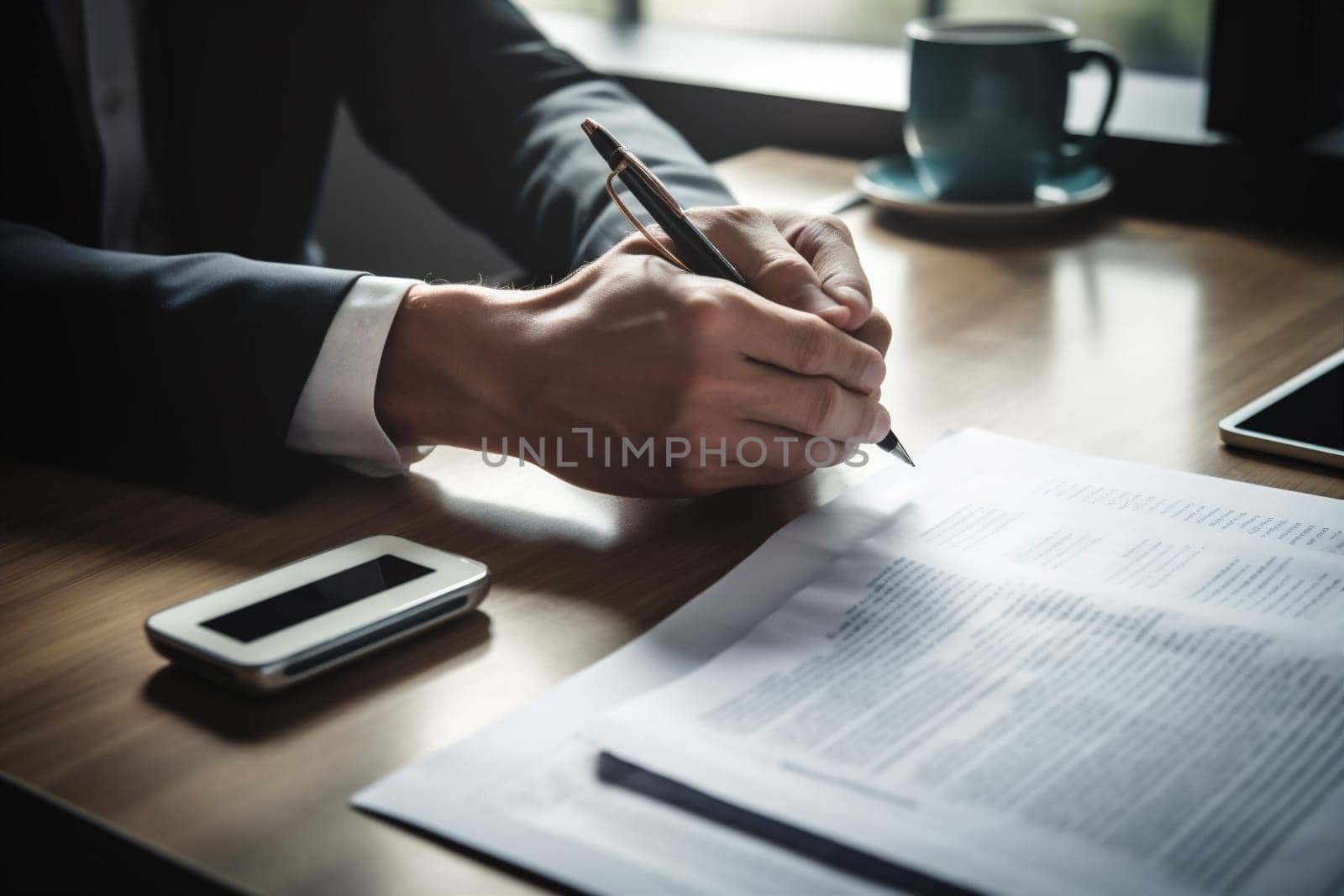 man document businessman male signature person deal agreement business office lawyer group form writing pen hand finance contract note lifestyle businessperson. Generative AI.
