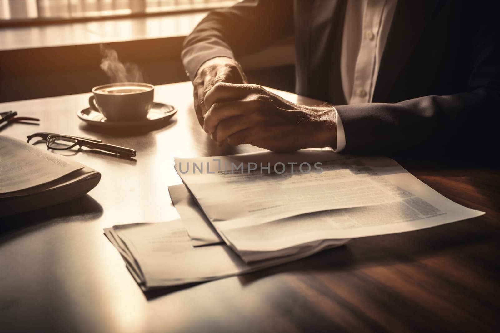 man group pen light legal closeup signing contract signature desk office conference corporate person lawyer document lifestyle businessman writing hand business. Generative AI.
