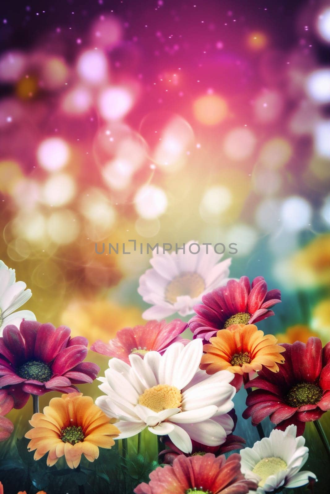 peonies garden color design valentine spring pastel flower watercolor blossom background. Generative AI. by SHOTPRIME