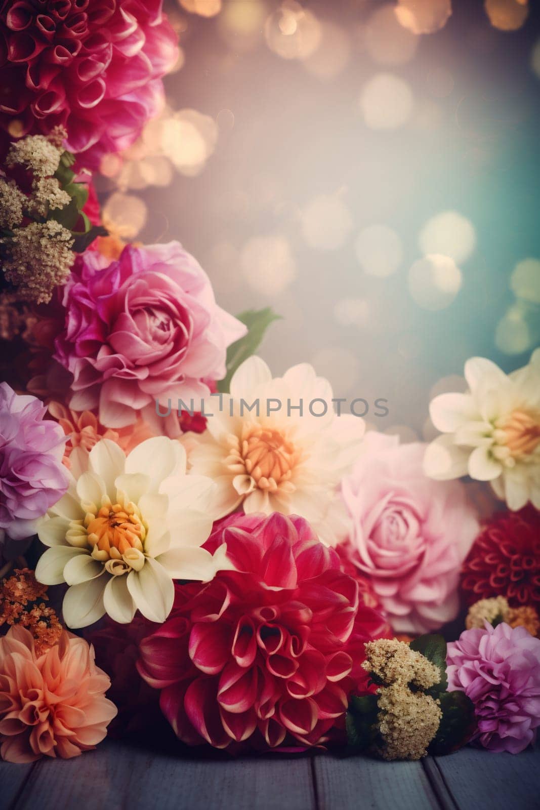 design watercolor spring blossom color background peonies pastel mother flower valentine. Generative AI. by SHOTPRIME