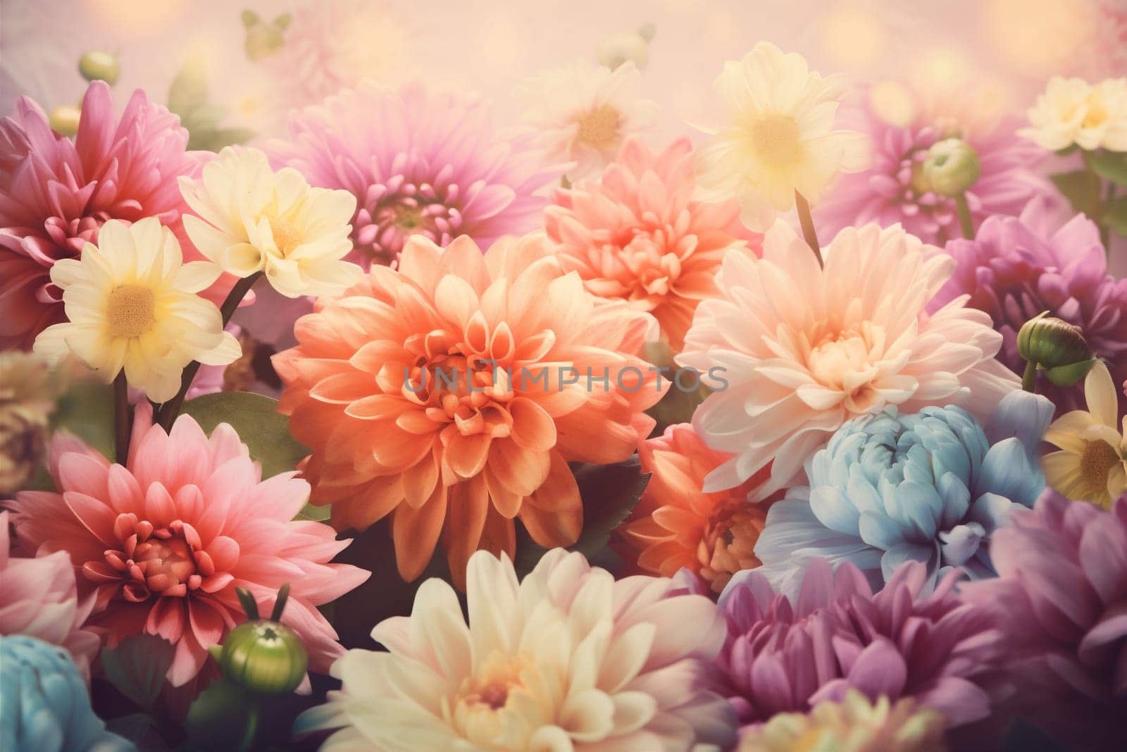 peonies valentine background flower floral design blossom spring pastel watercolor color. Generative AI. by SHOTPRIME