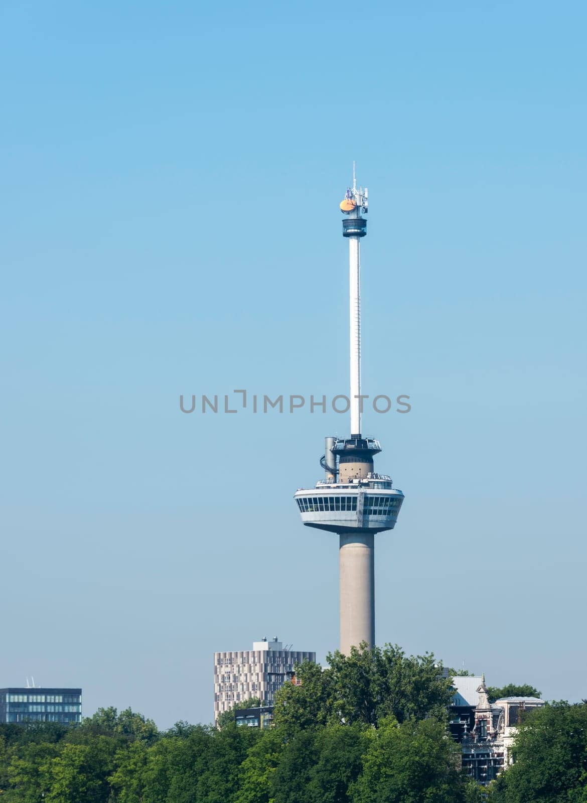 euromast tower in the dutch city of Rotterdam